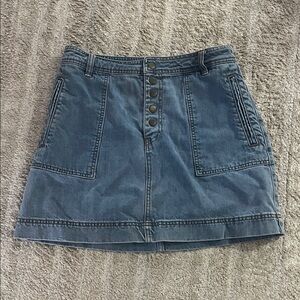 Free People Blue Denim Festival Y2K 90s Mini Skirt 29